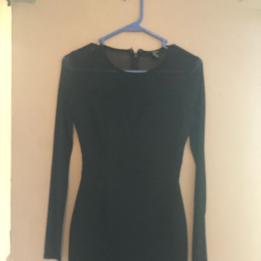 Long sleeve black dress. Excellent condition